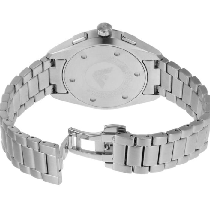 Emporio Armani Claudio Chronograph Blue Dial Silver Steel Strap Watch For Men - AR11541 - Image 7